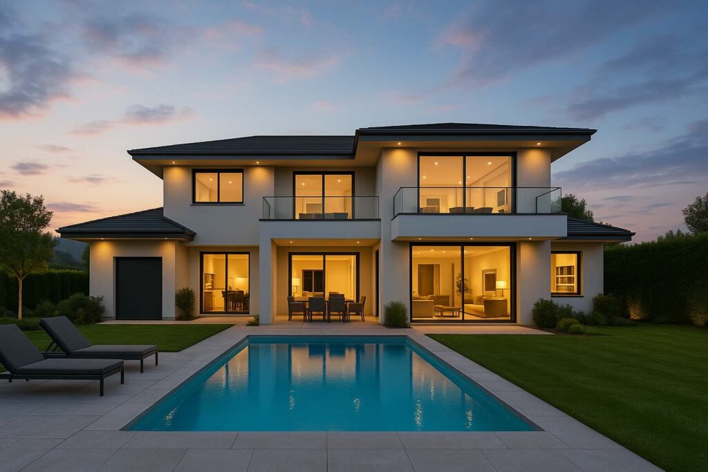 Grand estate with pool